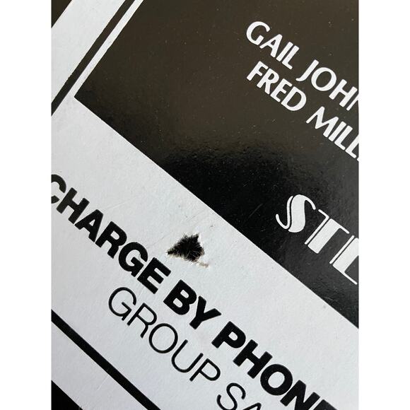 RARE ANYTHING GOES Ginger Rogers Sid Caesar Window card 1980 Limited Engagement - Picture 2 of 11